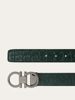 Adjustable Gancini belt - Men