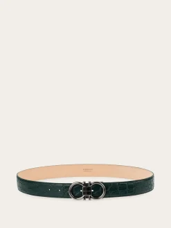 Adjustable Gancini belt - Men