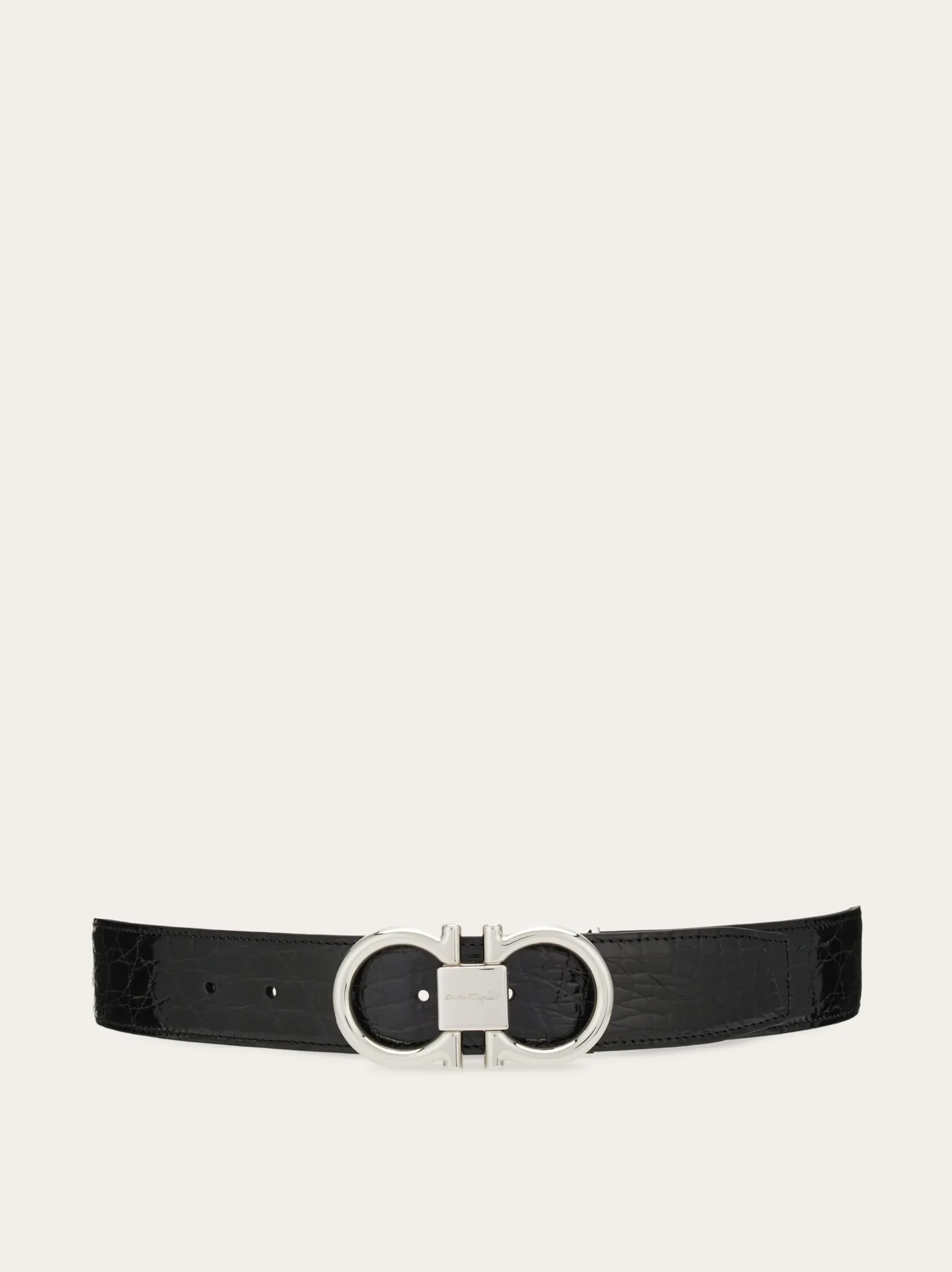 Adjustable Gancini belt - Men