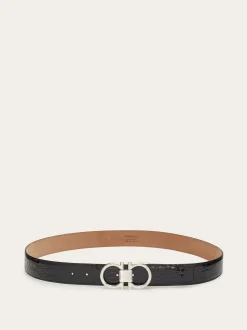 Adjustable Gancini belt - Men