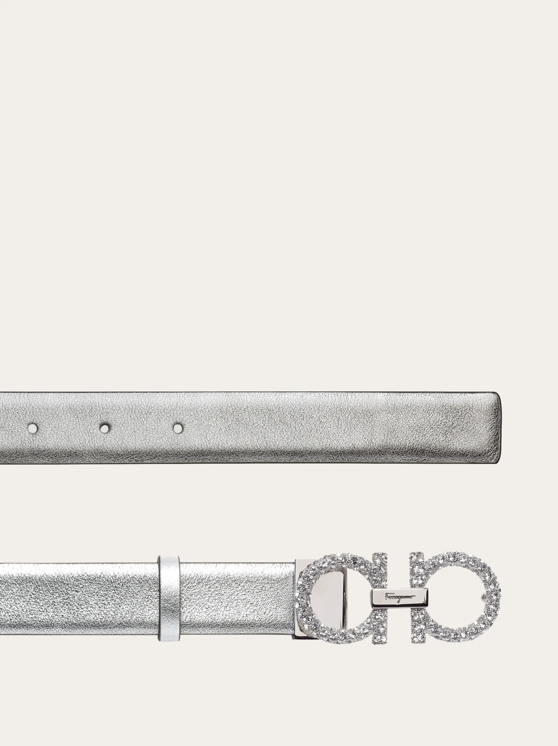 Adjustable Gancini belt - Women