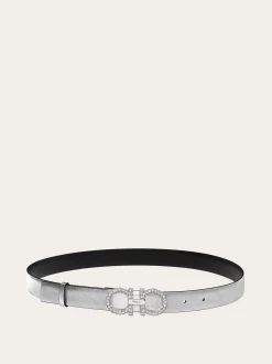 Adjustable Gancini belt - Women