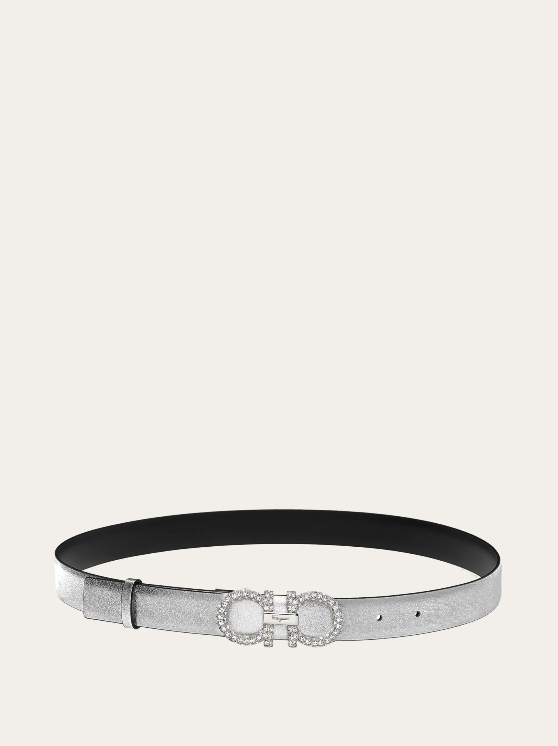 Adjustable Gancini belt - Women