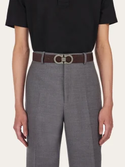 Adjustable Gancini belt - Men