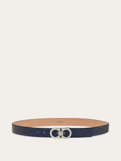 Adjustable Gancini belt - Men