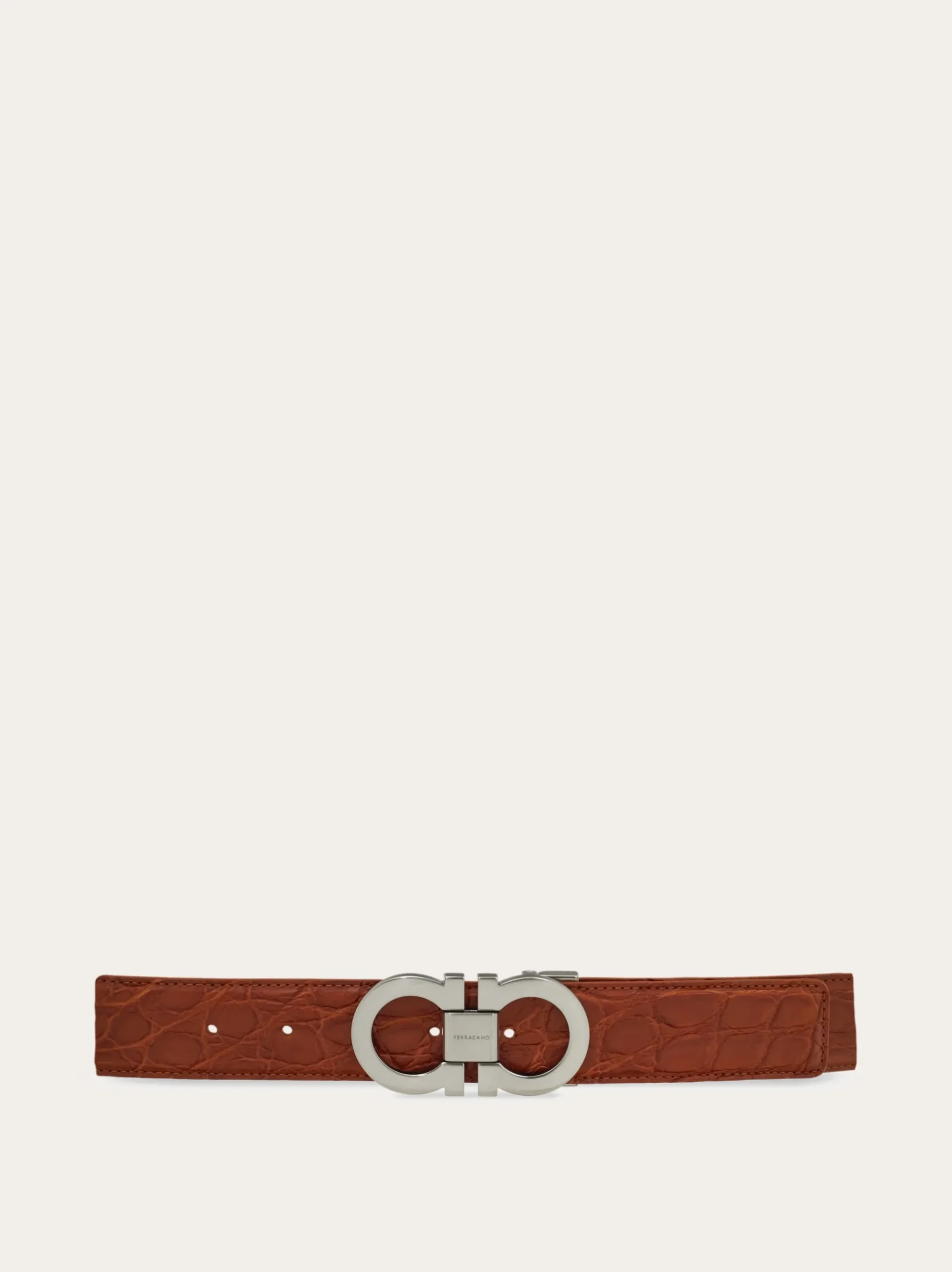 Adjustable Gancini belt - Men