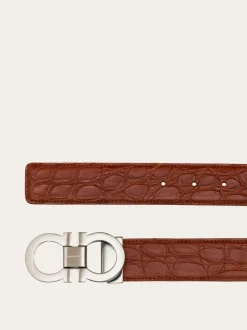 Adjustable Gancini belt - Men