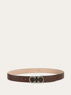 Adjustable Gancini belt - Men