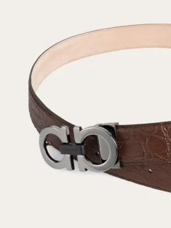 Adjustable Gancini belt - Men