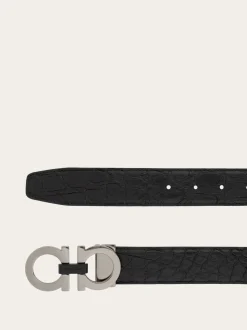 Adjustable Gancini belt - Men