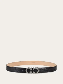 Adjustable Gancini belt - Men