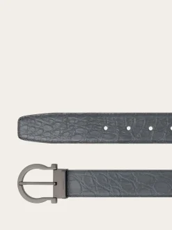 Adjustable Gancini belt - Men