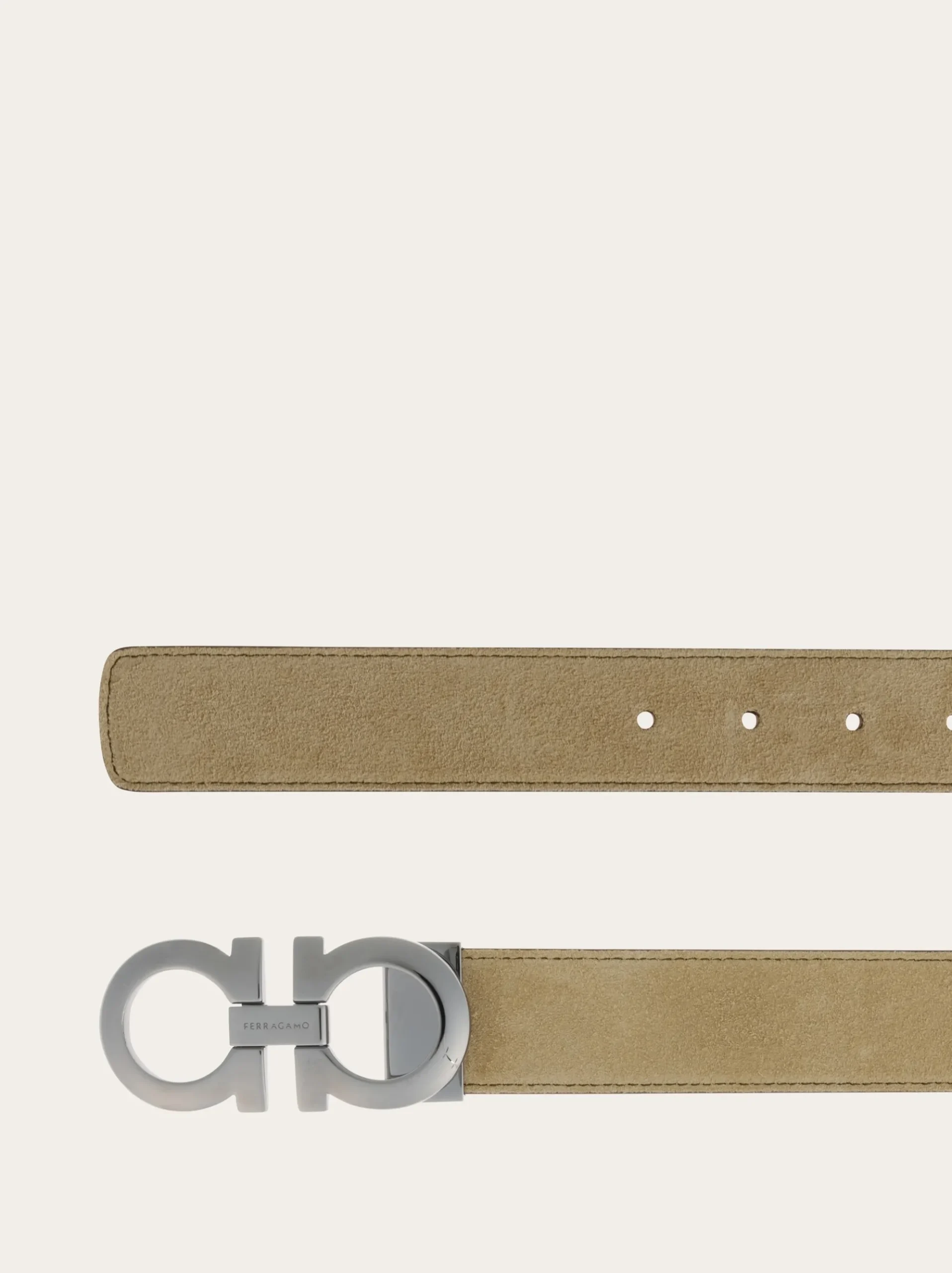 Adjustable Gancini belt - Men