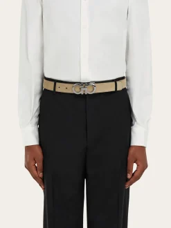 Adjustable Gancini belt - Men