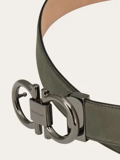 Adjustable Gancini belt - Men