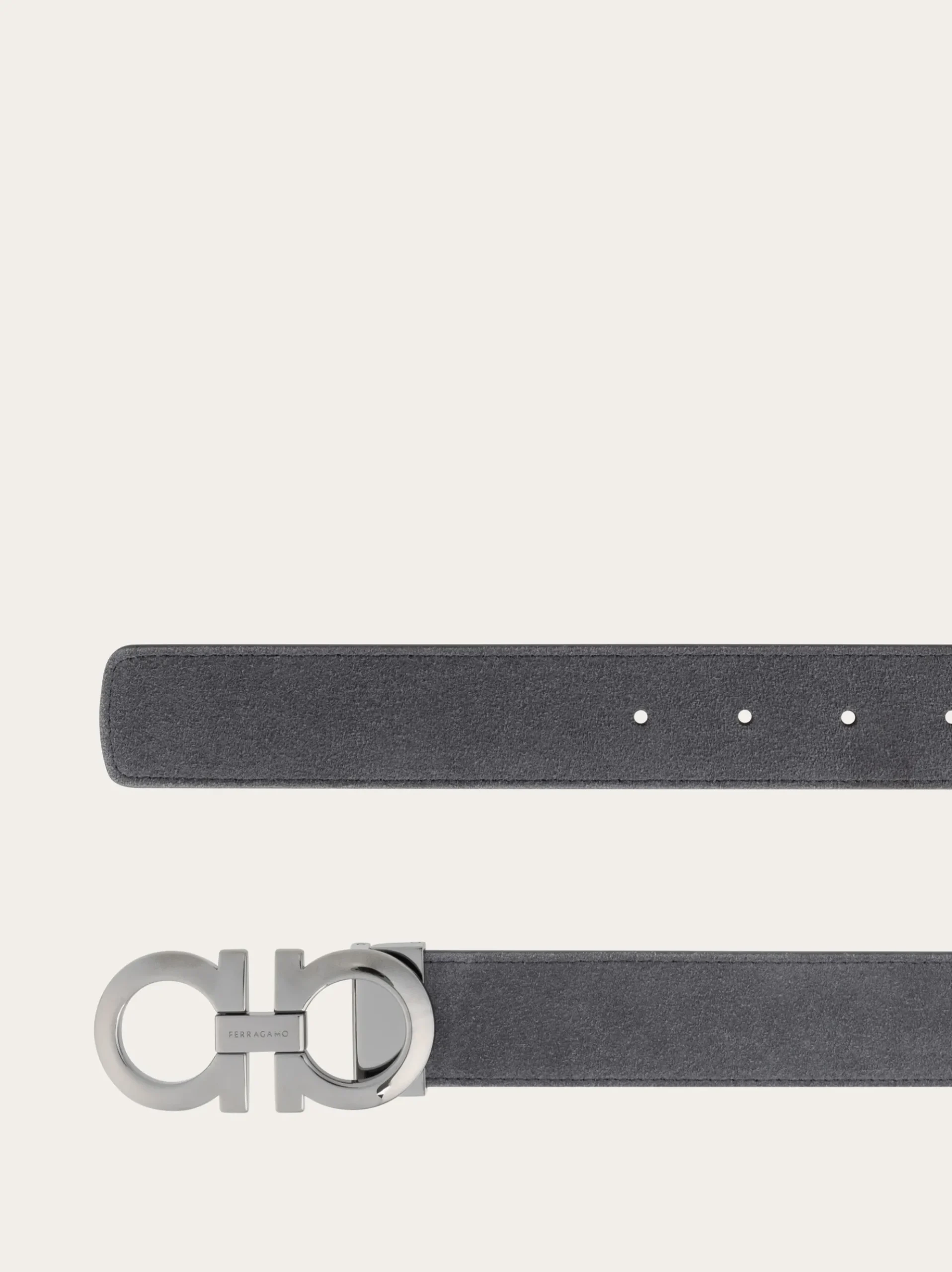 Adjustable Gancini belt - Men