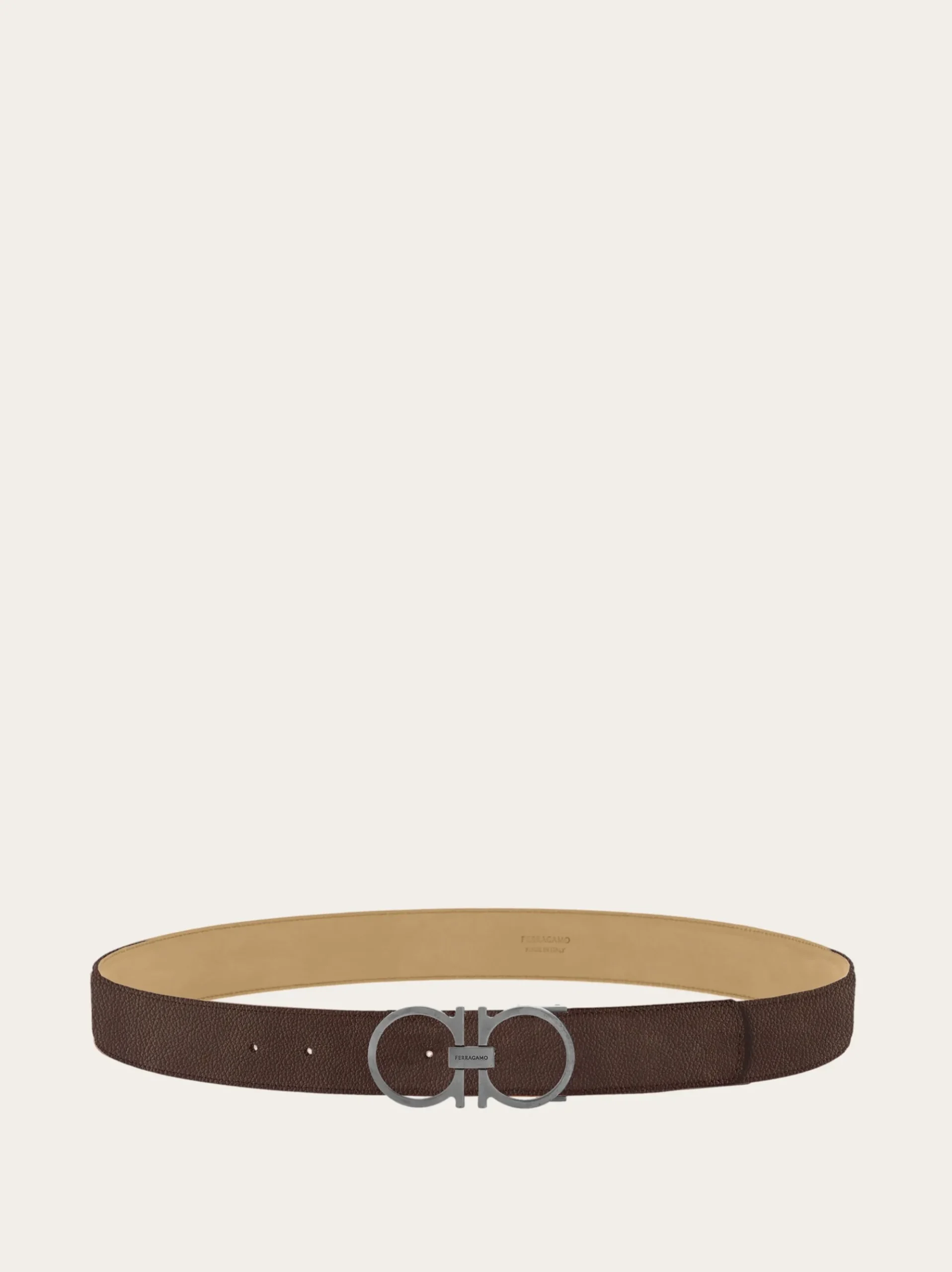 Adjustable Gancini belt - Men