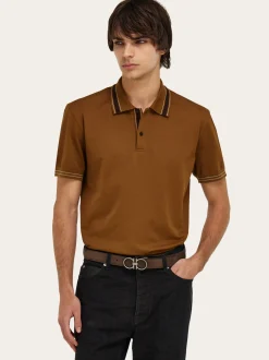 Adjustable Gancini belt - Men