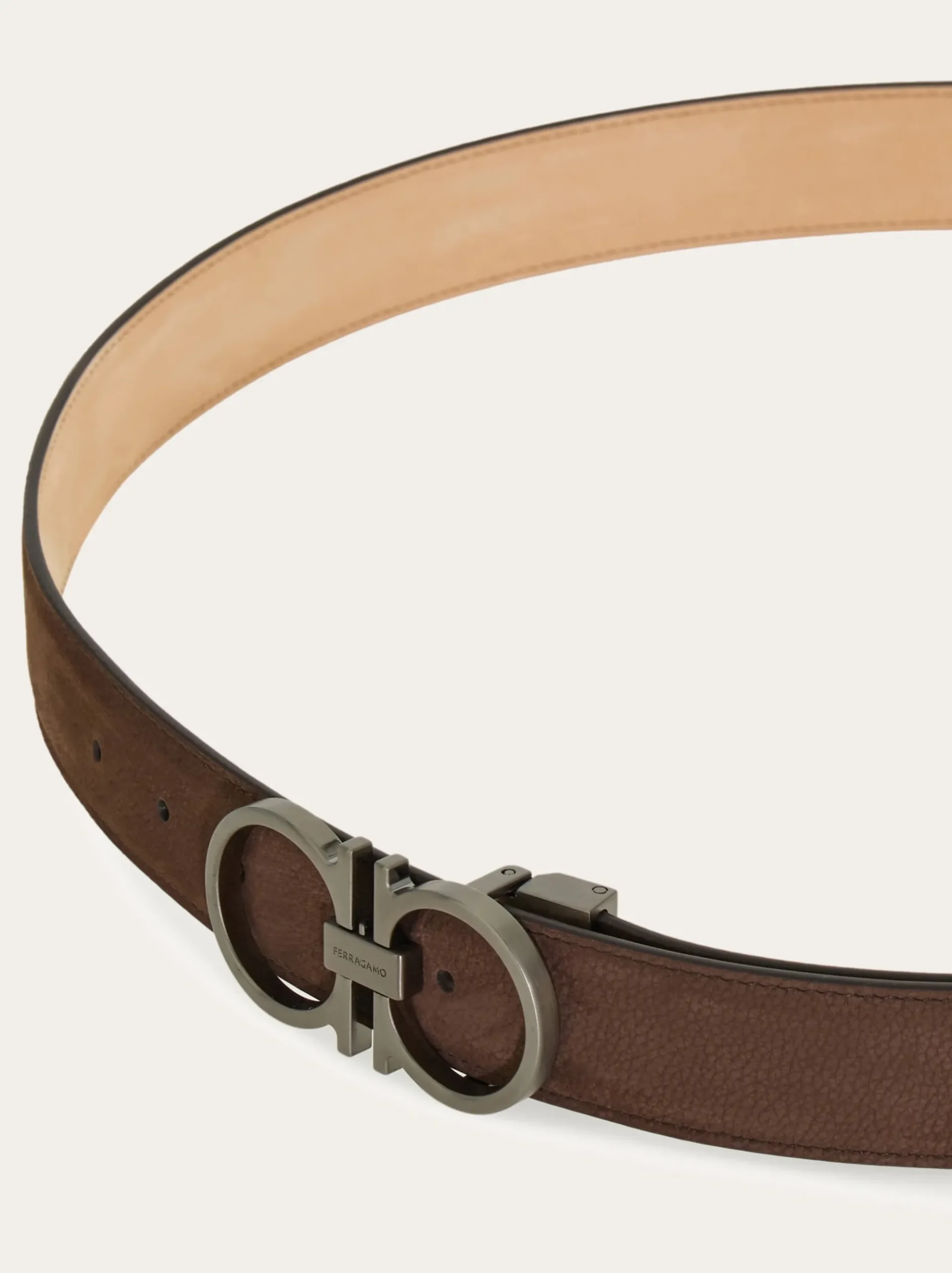 Adjustable Gancini belt - Men