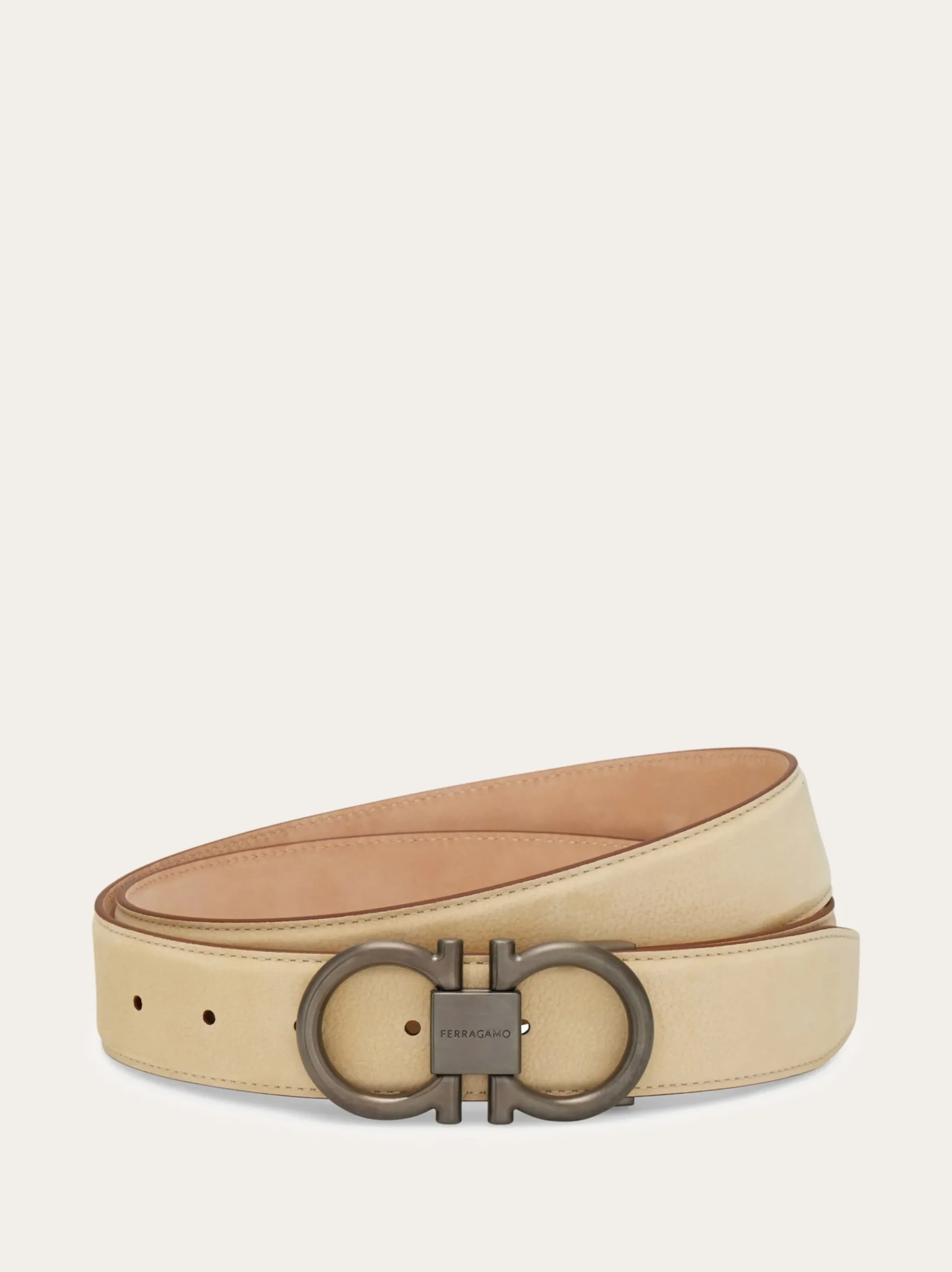 Adjustable Gancini belt - Men