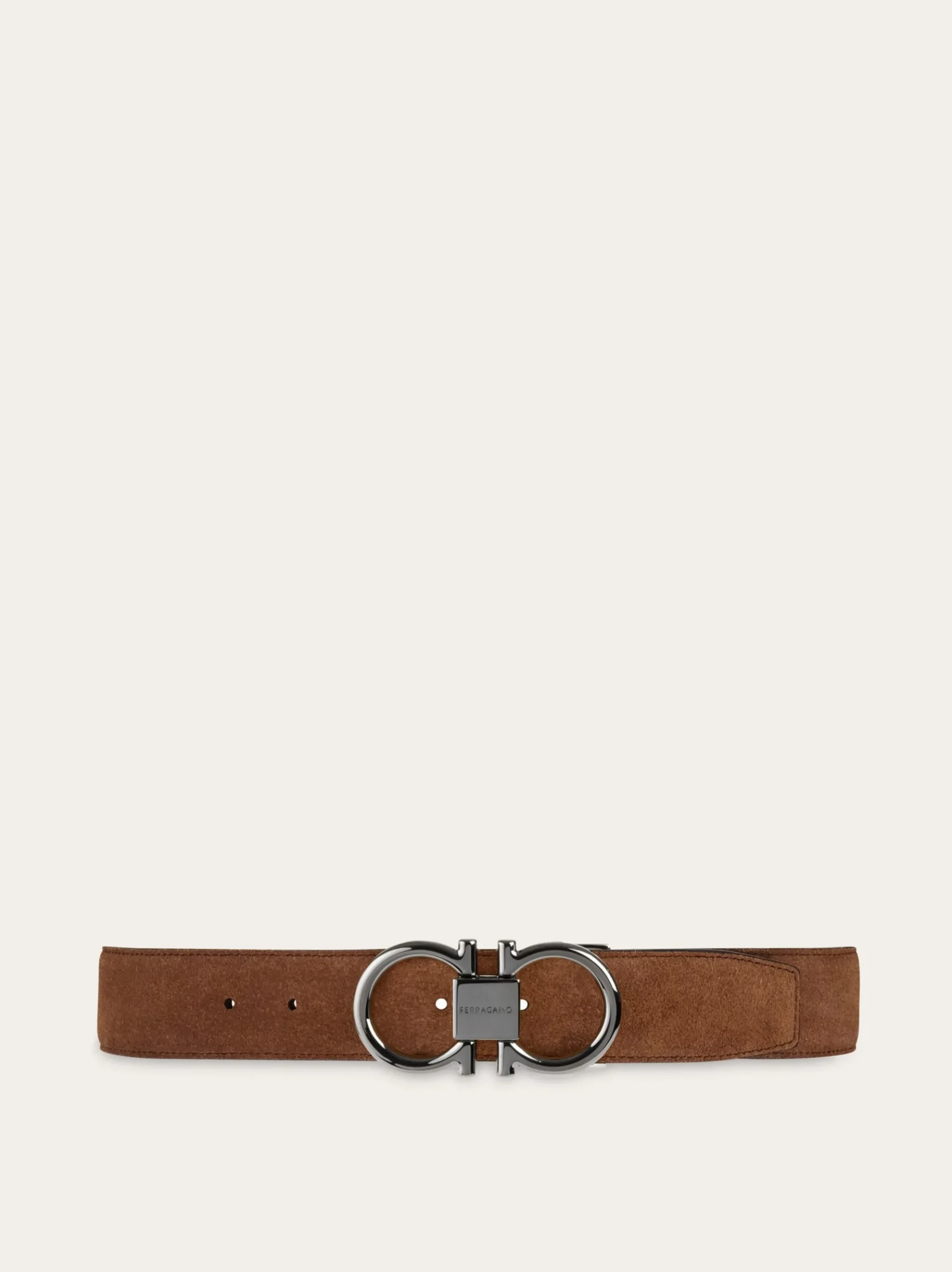 Adjustable Gancini belt - Men