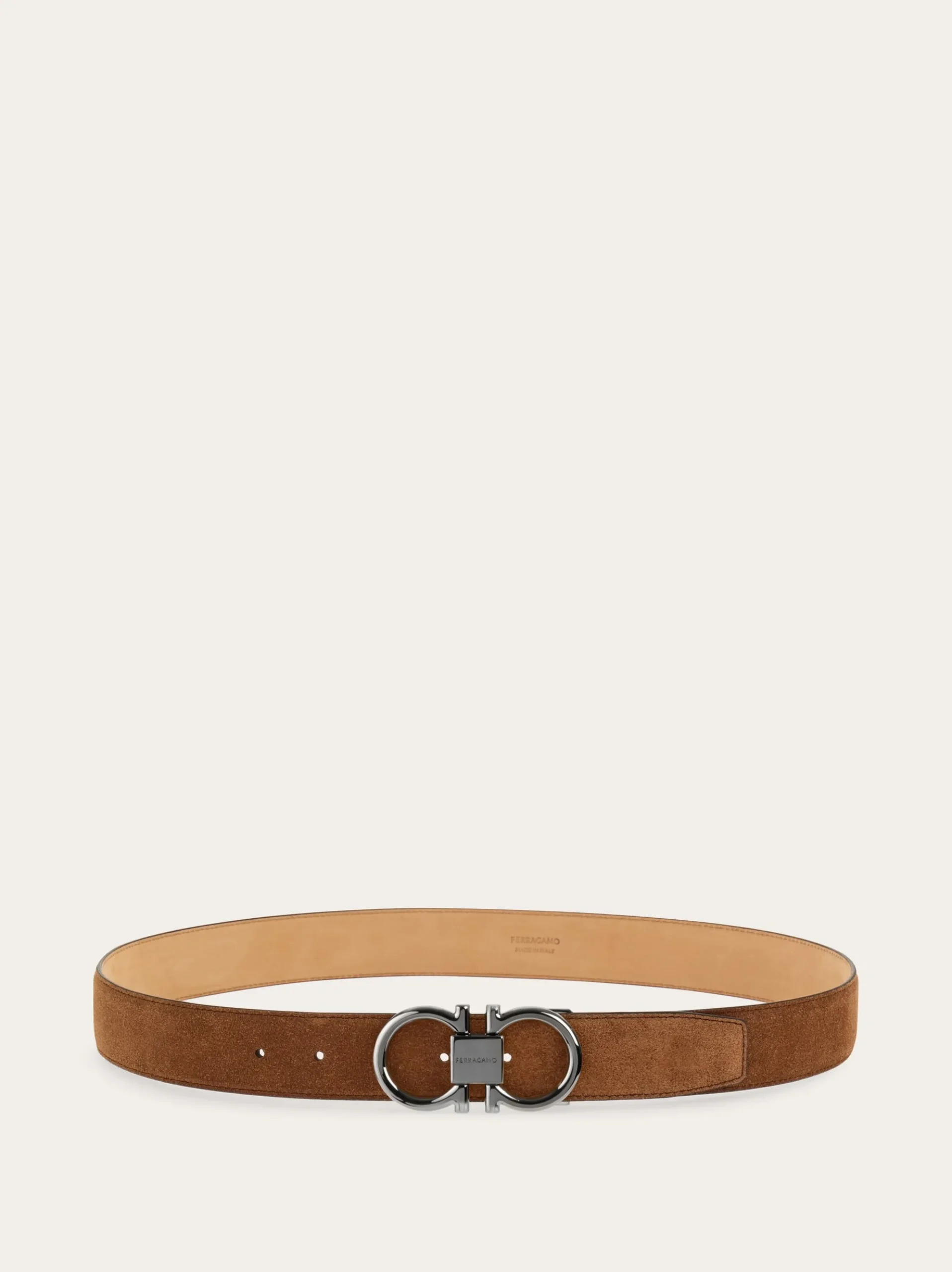 Adjustable Gancini belt - Men