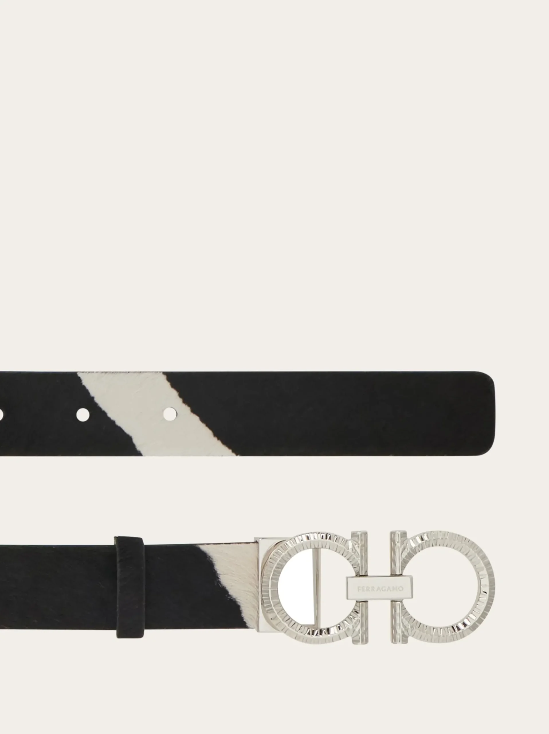Adjustable Gancini belt - Women