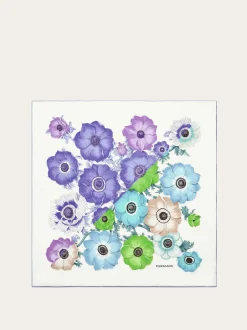 Anemone print silk scarf - Women
