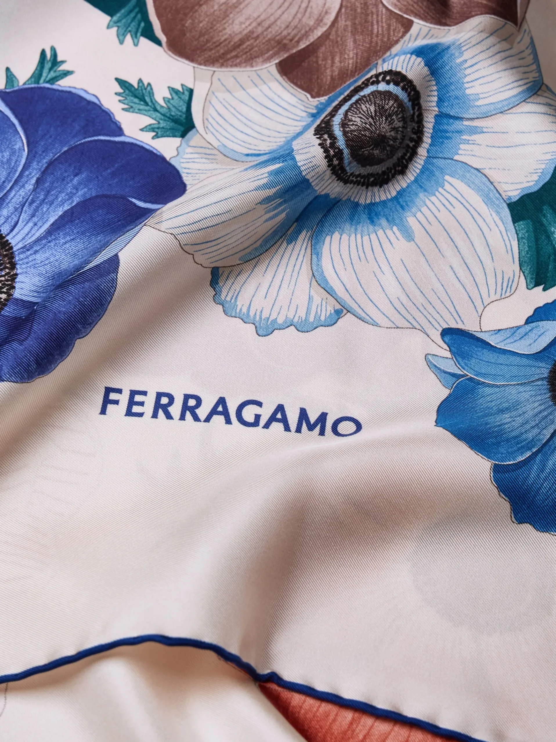 Anemone print silk scarf - Women