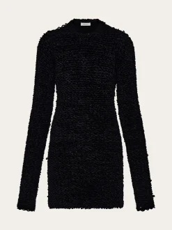 Astrakhan effect short dress - Women