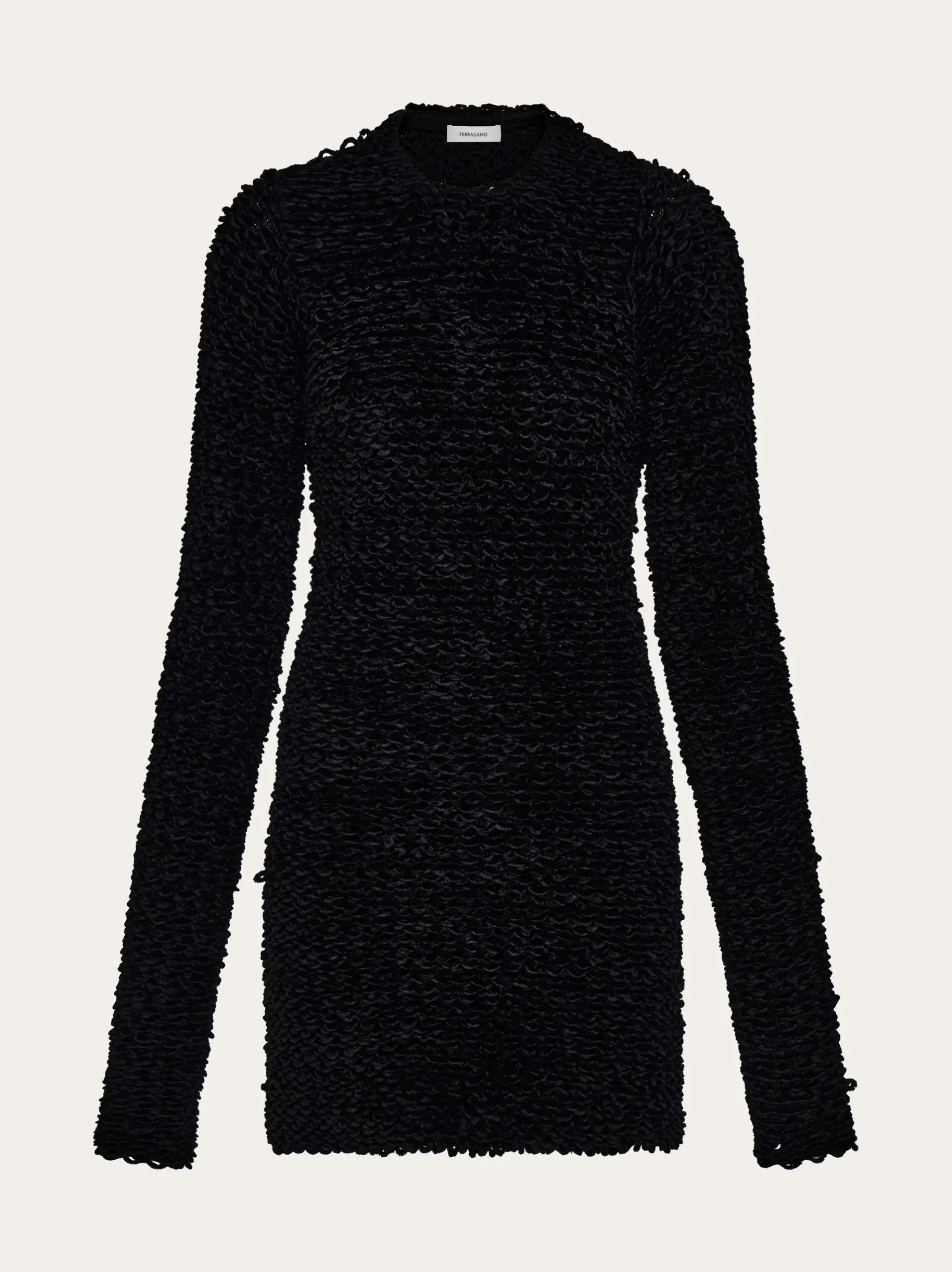 Astrakhan effect short dress - Women
