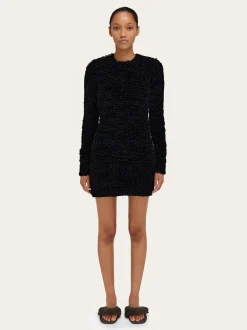 Astrakhan effect short dress - Women