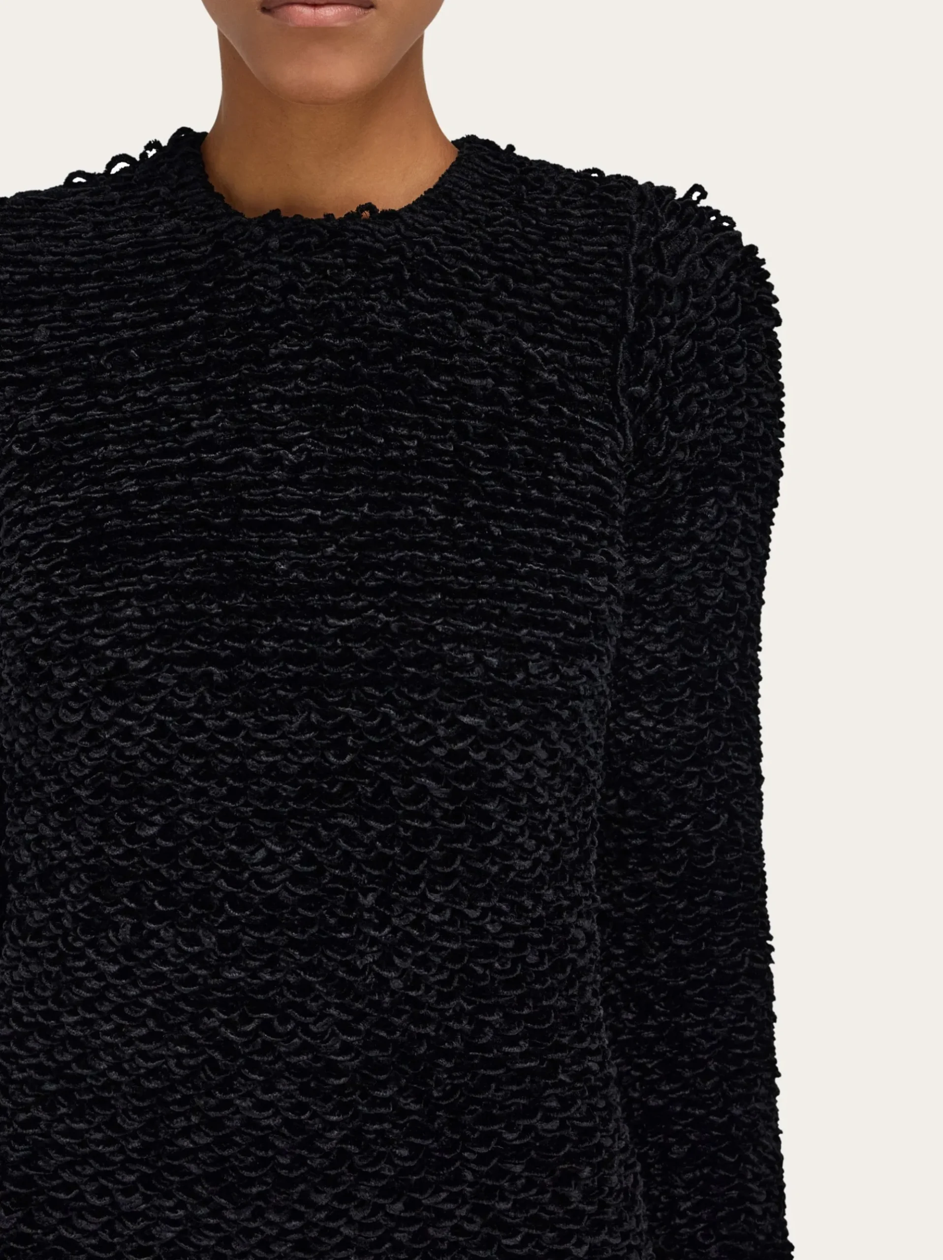 Astrakhan effect short dress - Women