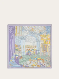 Atelier print silk scarf - Women