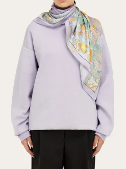 Atelier print silk scarf - Women