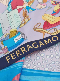 Atelier print silk scarf - Women