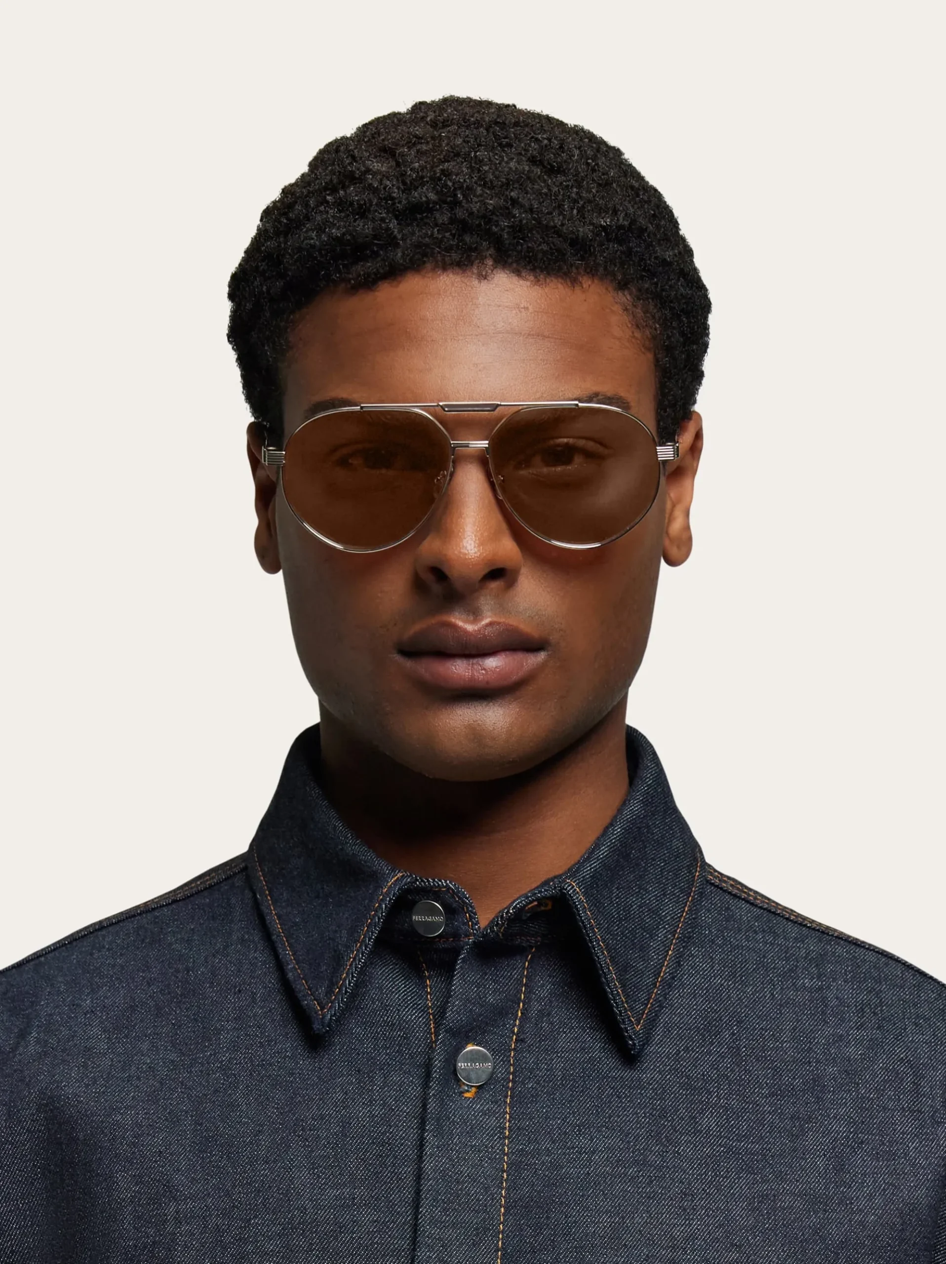Aviator frame sunglasses - Men