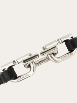 Bicolor Gancini bracelet - Men