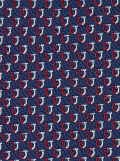 Bicolor Gancini jacquard tie - Men