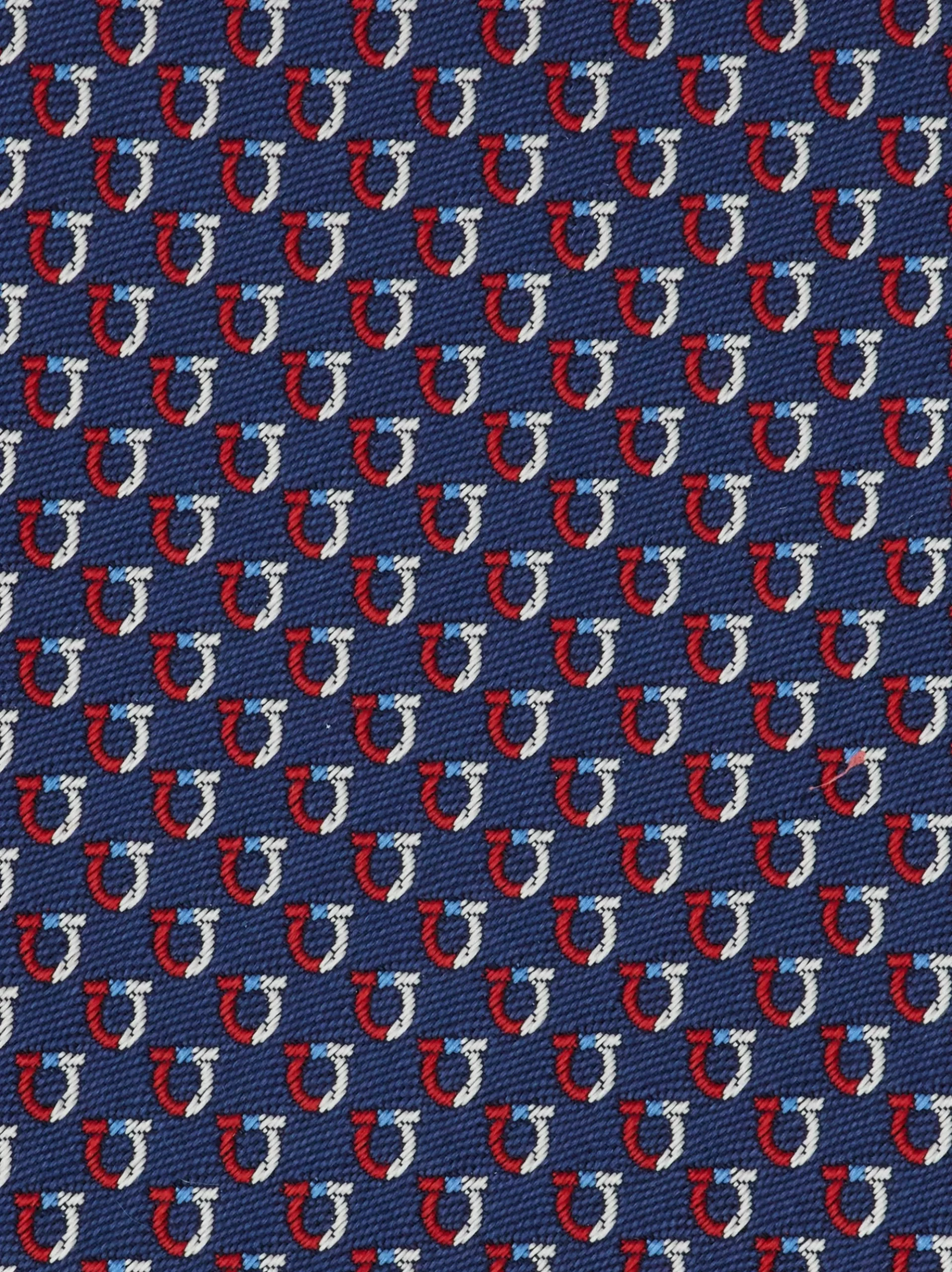 Bicolor Gancini jacquard tie - Men