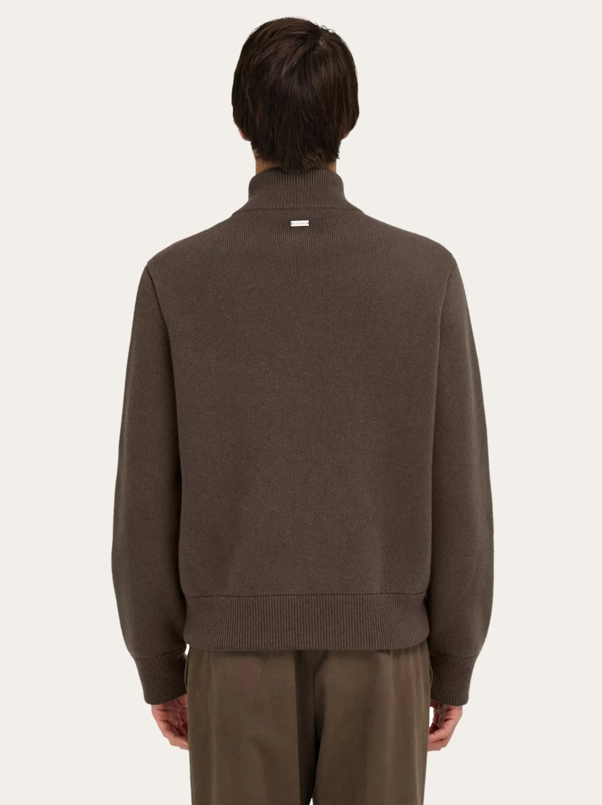 Blouson with leather inserts - Men