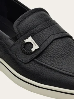 Boat shoe loafer with Gancini ornament - Men