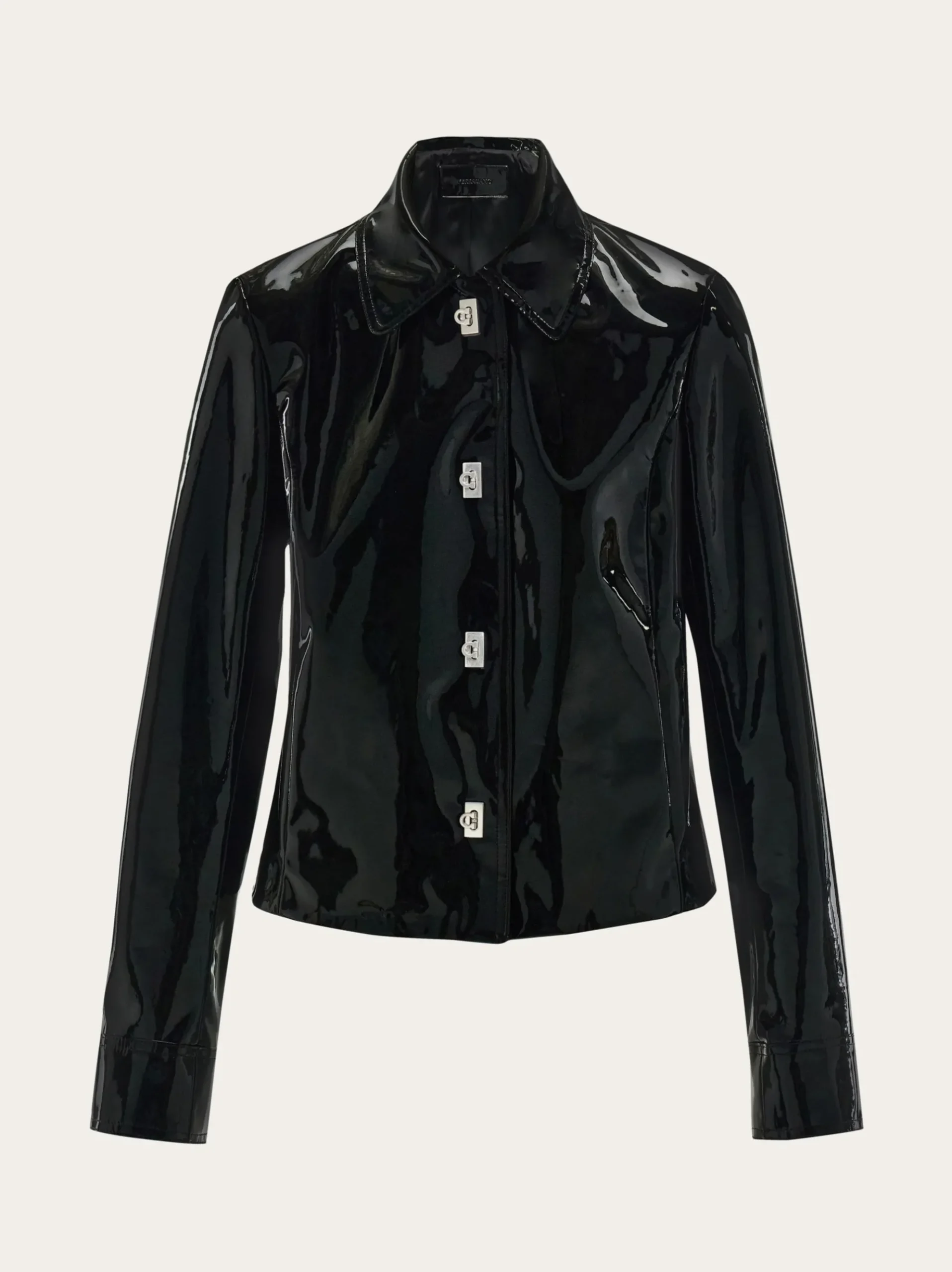 Boxy nappa jacket - Women