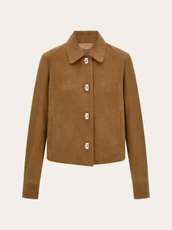 Boxy nubuck jacket - Women