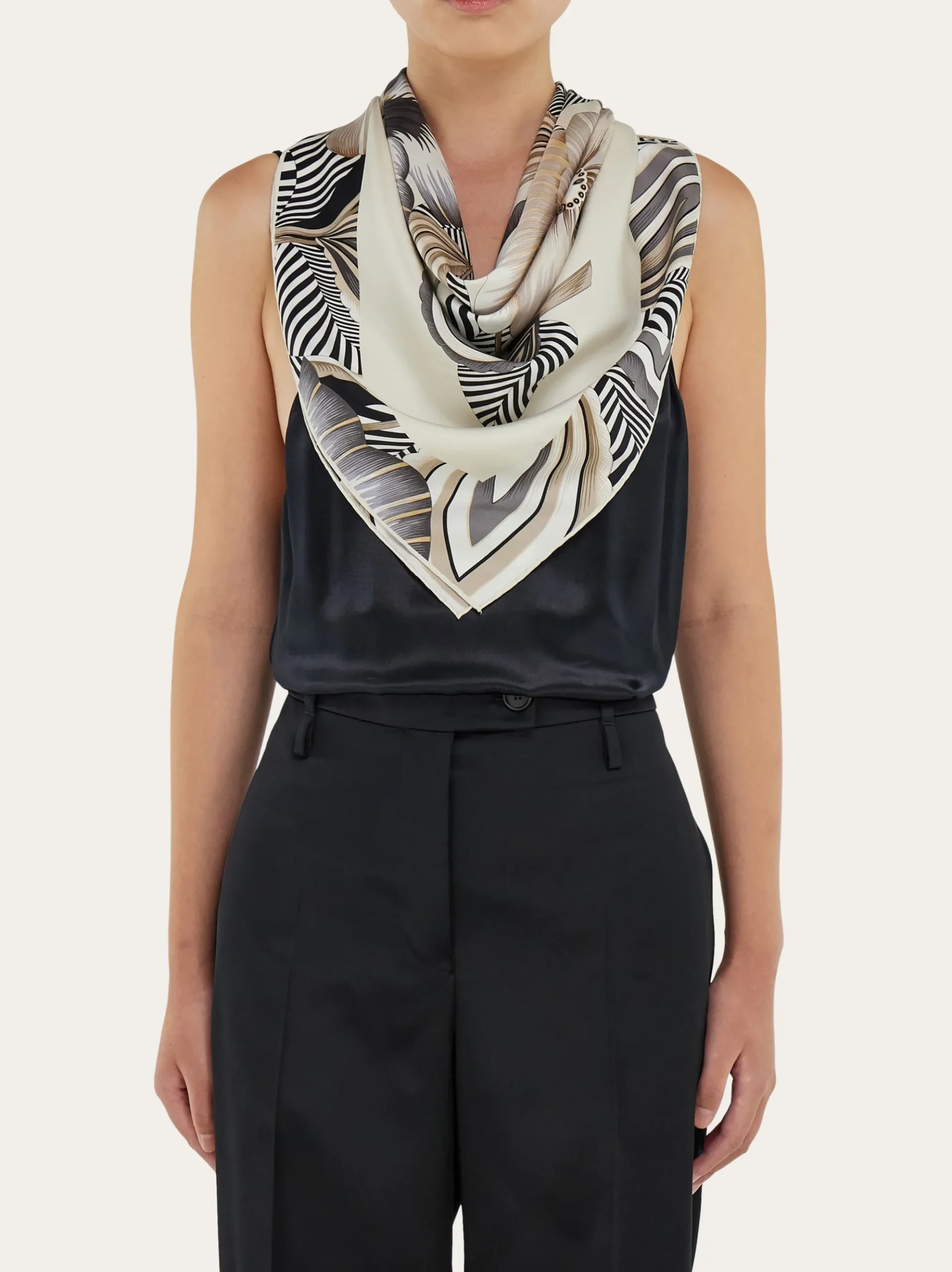 Brezza print silk scarf - Women