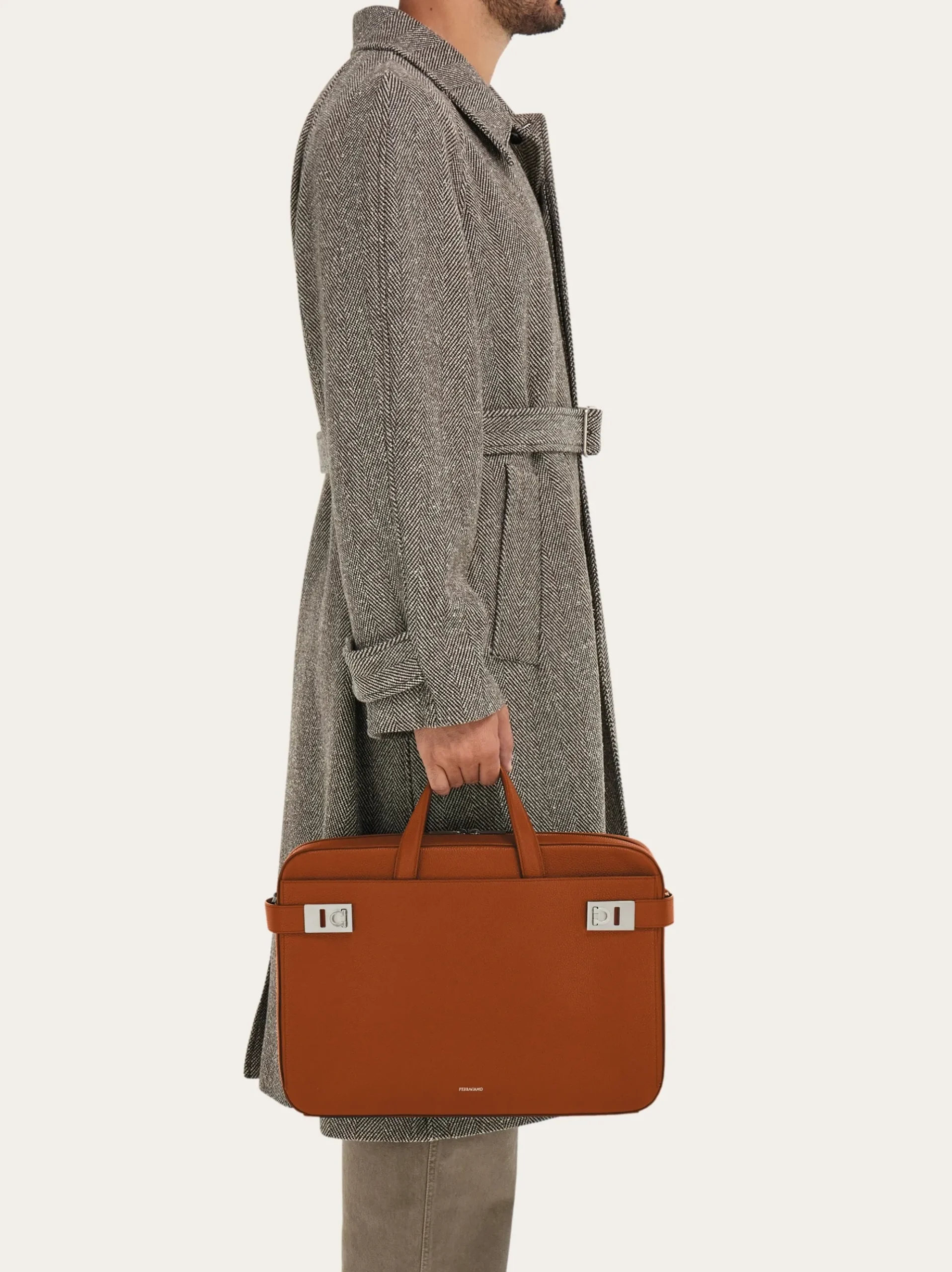 Briefcase with Hug buckle (M) - Men