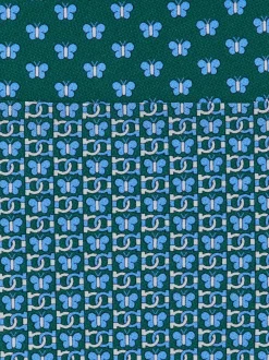Butterfly print silk tie - Men