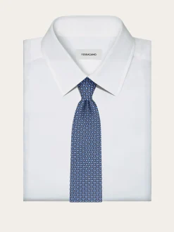 Butterfly print silk tie - Men