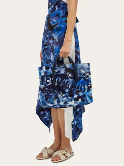 Carnation print tote bag (L) - Women