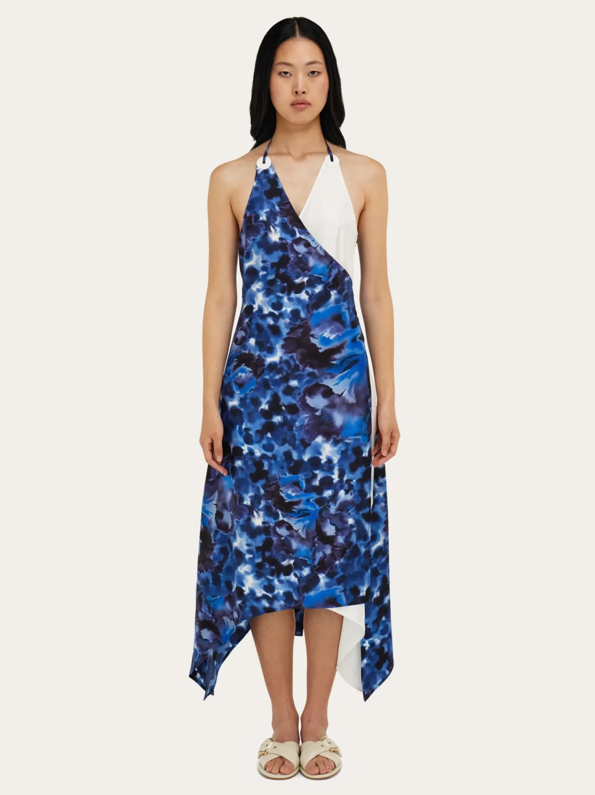 Carnation print wrap dress - Women